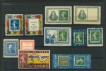 Stamp of France » Variétés et curiosités Porte-timbres : 1910-1930, joli lot de 35 porte-timbres