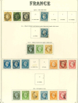 Stamp of France » Collections 1849-1900, collection de classiques bien suivie majorité