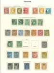 Stamp of France » Collections 1849-1900, collection de classiques bien suivie majorité