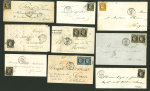 Stamp of France » Lettres Classiques Collections 1849-1861, lot d'une trentaine de lettres classiques