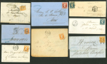 Stamp of France » Lettres Classiques Collections 1849-1861, lot d'une trentaine de lettres classiques