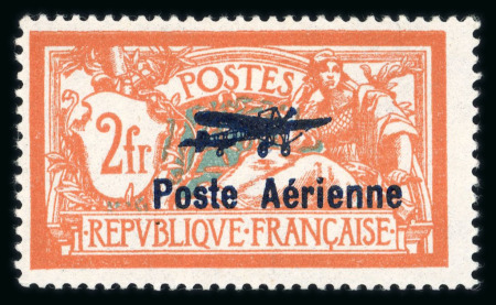 Stamp of France » Poste Aérienne 1927, Merson PA Y&T n°1 et 2, neufs ** MNH gomme d'origine