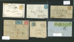 Stamp of France » Lettres Classiques Collections 1872-1876, joli lot de 11 lettres + 2 cartes précurseur