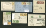 Stamp of France » Lettres Classiques Collections 1872-1876, joli lot de 11 lettres + 2 cartes précurseur