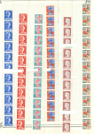 Stamp of France » Roulettes 1955-1975, ensemble de 18 roulettes entières de 11