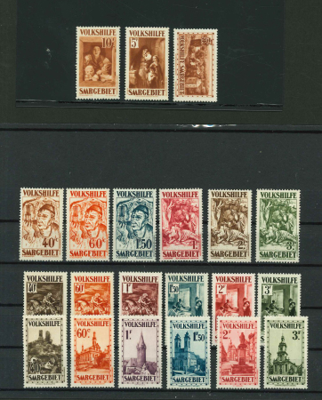 Stamp of Colonies françaises » Sarre 1931-1933, Séries Œuvres Populaires Y&T n°141-147,