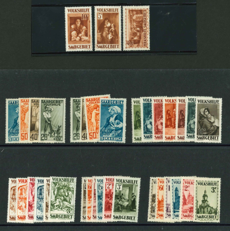 Stamp of Colonies françaises » Sarre 1926-1933, Séries Œuvres Populaires Y&T n°103-106,
