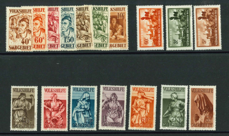 Stamp of Colonies françaises » Sarre 1931-1934, Séries Œuvres Populaires YT n°141-147, n°162-164