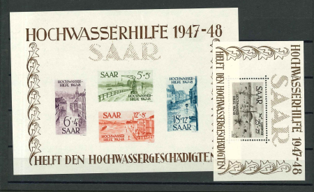 Stamp of Colonies françaises » Sarre 1948-1953, ensemble neufs **/*/obl. avec plusieurs