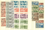 Stamp of Colonies françaises » Sarre 1948-1953, ensemble neufs **/*/obl. avec plusieurs