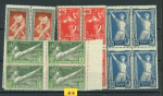 Stamp of France » Émissions à partir de 1900 1924, Jeux Olympiques Y&T n°183-186, ensemble de quatre
