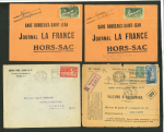 Stamp of France » Collections 1924, lot d'une vingtaine de lettres, cartes et entiers