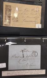 Stamp of Switzerland / Schweiz » Sammlungen 1857-1900, Album mit gut 50 Briefen mit Bahnpoststempeln
