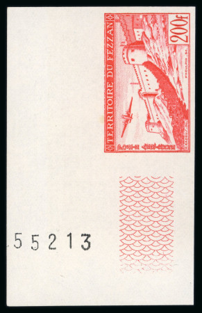 Stamp of Colonies françaises » Fezzan Fezzan poste aérienne : 1948, Y&T n°4-7 non dentelés
