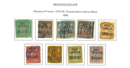 Stamp of Colonies françaises » Madagascar (Poste française) Madagascar : 1891-1947, collection neufs **/*/obl avec
