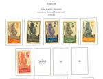 Stamp of Colonies françaises » Gabon Gabon : 1904-1933, petite collection neufs **/*/obl