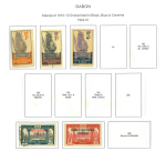 Stamp of Colonies françaises » Gabon Gabon : 1904-1933, petite collection neufs **/*/obl