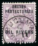 Stamp of Nigerias » Niger Coast Protectorate 1892-94 Oil River 1/2d to 5ds specialised used selection