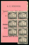 Stamp of United States » Collections United States: 1856-1916 Groups of nine covers and