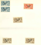 Stamp of Ireland » 1922-35 Overprint Collections 1922 Dollard 1/2d to 10d duplicated stock of mint and