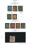 Stamp of Barbados 1852-1938 collection on pages in album, mostly comprising a useful range of the Britannia issues