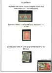 Stamp of Barbados 1852-1938 collection on pages in album, mostly comprising a useful range of the Britannia issues
