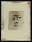 Stamp of Fiji 1875 "2d" on "six cents" surcharge, two Sperati glass