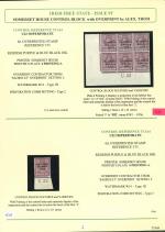 Stamp of Ireland » 1922-23 Thom Three-Line Overprints (T47-T61) 6d reddish-purple, specialised study of the U22, V23