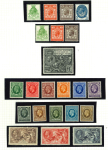 Stamp of Great Britain » Collections 1902-34 mint collection on pages, a useful range of material incl. £1 green Seahorse