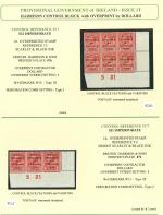 Stamp of Ireland » 1922 (Feb) Dollard Overprints (T1-T14) 1d scarlet, specialised study of the S21, S22 and R21