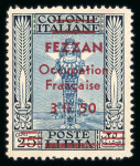 Stamp of Colonies françaises » Fezzan Fezzan : 1943, Y&T n° 5, n° 6 et n° 7 neufs * signés