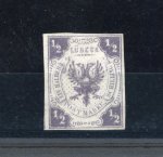 Stamp of German States » Lubeck German States Lübeck 1859 1/2S unused