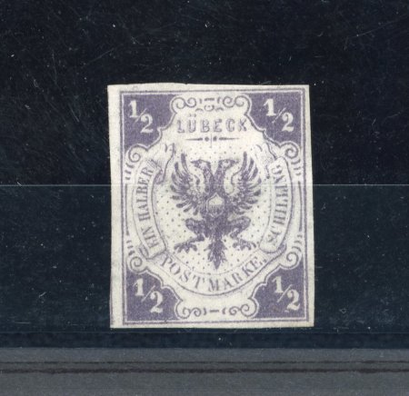 Stamp of German States » Lubeck German States Lübeck 1859 1/2S unused