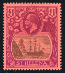 Stamp of St. Helena 1856 -1990, comprehensive collection with mint and used with complete sets incl. first issues mint