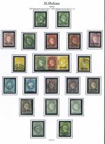 Stamp of St. Helena 1856-1970, collection with used classic plus covers incl. incoming mail