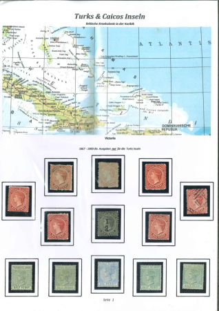 Stamp of Turks and Caicos Islands 1867-1990, Collection with strong classic part