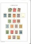 Stamp of Gibraltar 1886-1950, Practically complete mint collection incl. some shades