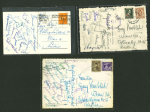 Stamp of Thematics » Sport and Games » Football 1931/1960 group of 12 picture postcards sent to Austria, all with autographs of different teams
