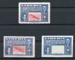 Stamp of Liberia 1952 Liberia Jehudi Ashmun 50c showing inverted centre print, imperforate proof without centre, etc