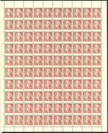 Stamp of Poland 1953, Poland ENGELS complete Specimen sheet 1953 **