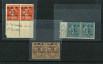 Stamp of Colonies françaises » Syrie Syrie : 1919-1922, lot de cinq paires **/* avec diverses