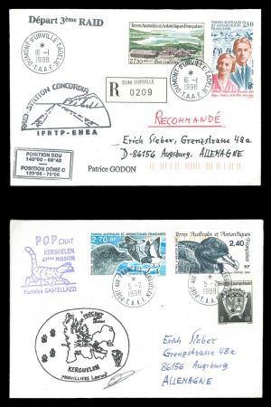 Stamp of Colonies françaises » TAAF TAAF, 1960-2000, très bel ensemble de 400 lettres de diverses