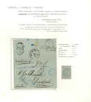 Stamp of Austria » Austrian Levant 1852-60, kleine Zusammenstellung von Briefen aus Konstantinopel