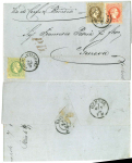 Stamp of Austria » Austrian Levant 1870-73, Zusammenstellung von 5 Briefen von Konstantinopel
