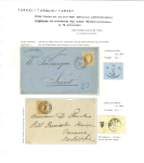 Stamp of Austria » Austrian Levant 1870-73, Zusammenstellung von 5 Briefen von Konstantinopel