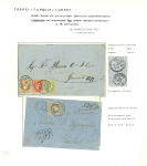Stamp of Austria » Austrian Levant 1870-73, Zusammenstellung von 5 Briefen von Konstantinopel