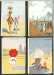 Stamp of Egypt » Collections Postcards: 1940s, group of 57 humorous postcards, mint and used, from various designers, an attractive lot.