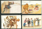 Stamp of Egypt » Collections Postcards: 1940s, group of 57 humorous postcards, mint and used, from various designers, an attractive lot.