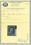 Stamp of United States » 1857-61 Issue 1857, Franklin 1c blue shade type III plate 4 (22)