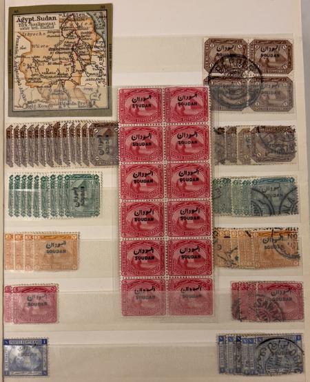 Stamp of Sudan 1897-1950s, accumulation in a small stockbook of mint & used stamps